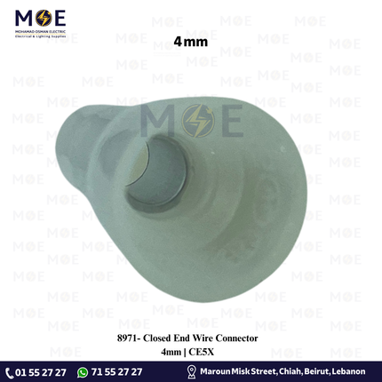 Closed End Wire Connector 4mm | CE5X