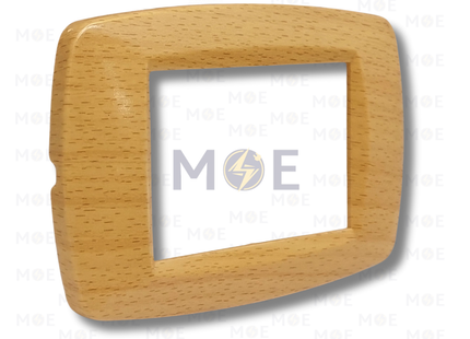 Golden Rose Golden Triple Cover Plate Oak 3module | 888-Oak | بلاك بلاستيك سنديان