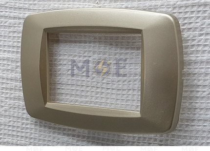 Golden Rose Golden Threefold Cover Plate Champagne 3module | 888 | بلاك بلاستيك شمباني