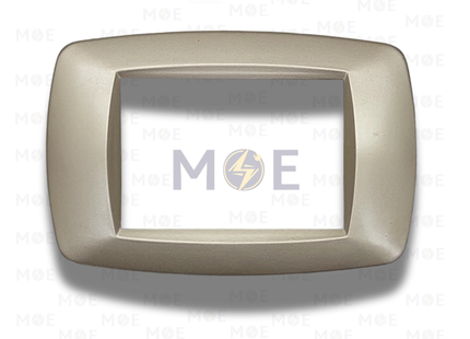 Golden Rose Golden Threefold Cover Plate Champagne 3module | 888 | بلاك بلاستيك شمباني