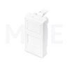 European Netconnect (e-net) Keystone Face Plate 1-port shutter with transparent label field for Cable Trunk | Cover for Cat6 RJ45 Network Keystone Jack | 1module