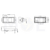 European Netconnect (e-net) Keystone Face Plate 1-port shutter with transparent label field for Cable Trunk | Cover for Cat6 RJ45 Network Keystone Jack | 1module