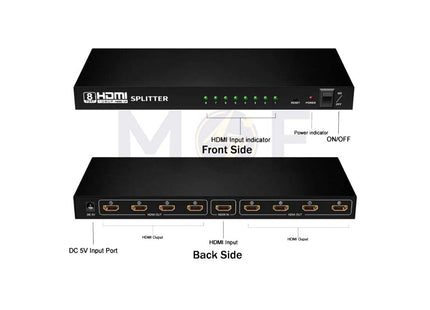 8 Port HDMI Splitter 1x8way سبليتر فيديو