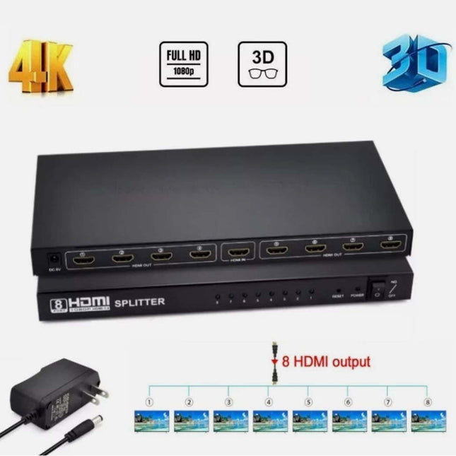 8 Port HDMI Splitter 1x8way سبليتر فيديو