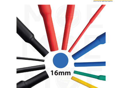 SEC Heat Shrink Tube Blue 125 degree 600V 16mm | DRS-16 | عازل حرارة للكابلات والبطاريات ازرق