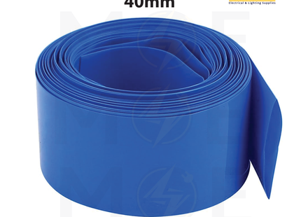 SEC Heat Shrink Tube Blue 125 degree 600V 40mm | DRS-40 | عازل حرارة للكابلات والبطاريات ازرق