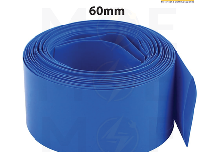 SEC Heat Shrink Tube Blue 125 degree 600V 60mm | DRS-60 | عازل حرارة للكابلات والبطاريات ازرق