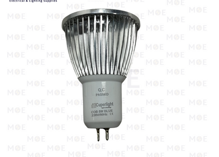 Cuperlight LED Spot Lamp COB Blue GU5.3 MR16 5W | لمبة سبوت ليد ازرق