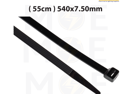 ELEMATIC Cable Tie Black ( 55cm ) 540x7.50mm | 5331E | رباط بلاستيك اسود