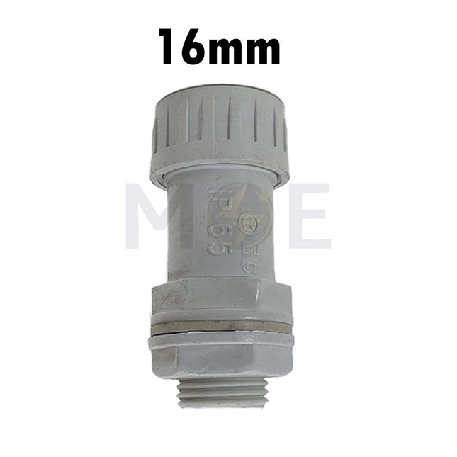 Elettrocanali IP66 Cable Gland / Box joint for PVC Pipe / tube / Rigid Conduit Gray 16mm | BS16