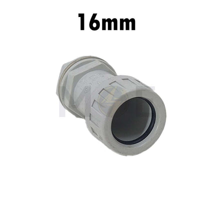 Elettrocanali IP66 Cable Gland / Box joint for PVC Pipe / tube / Rigid Conduit Gray 16mm | BS16