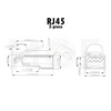 Dintek Network Plug Crimp Connector Fully Shielded Transparent CAT6 & CAT7 RJ45 8P8C | 1501-88046