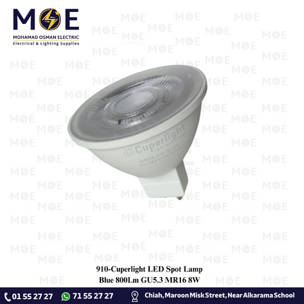 Cuperlight LED Spot Lamp Blue 800Lm GU5.3 MR16 8W