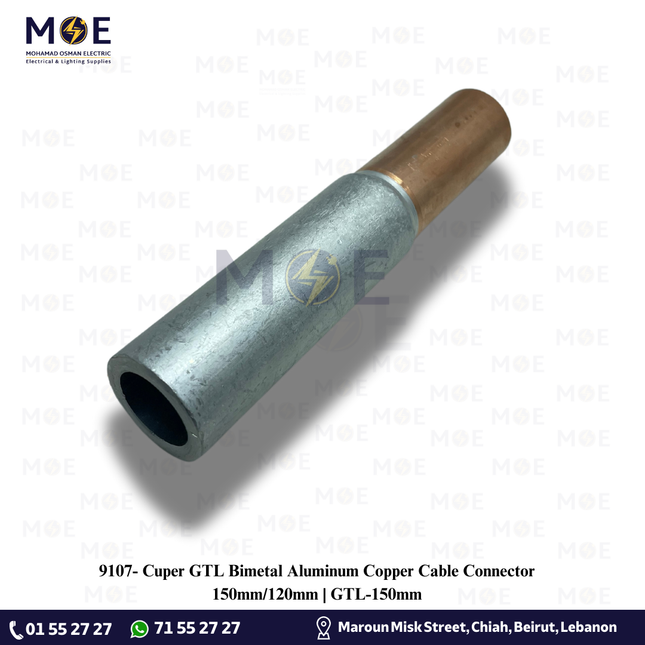 Cuper GTL Bimetal Aluminum Copper Cable Connector 150mm/120mm | GTL-150mm