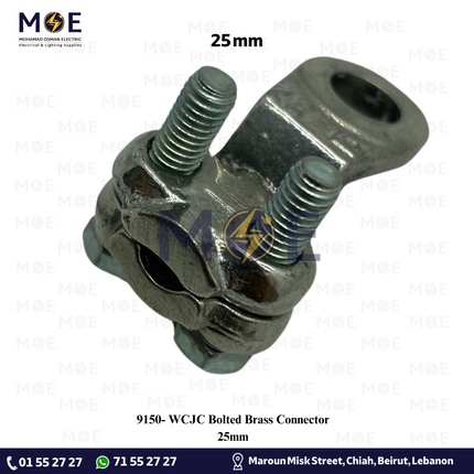 WCJC Bolted Brass Connector 25mm