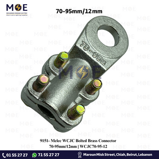 Melec WCJC Bolted Brass Connector 70-95mm/12mm | WCJC70-95-12 | كوس برغي