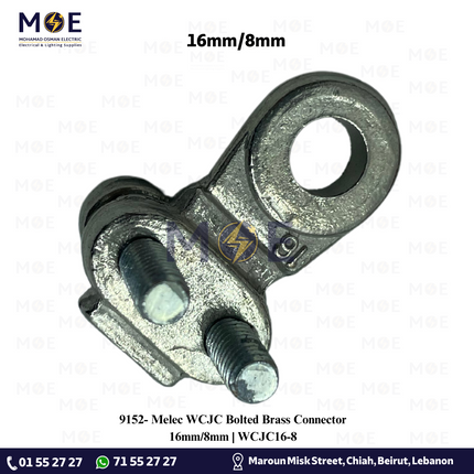 Melec WCJC Bolted Brass Connector 16mm/8mm | WCJC16-8