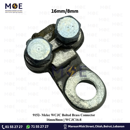 Melec WCJC Bolted Brass Connector 16mm/8mm | WCJC16-8