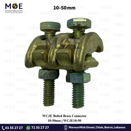 WCJE Bolted Brass Connector 10-50mm | WCJE10-50