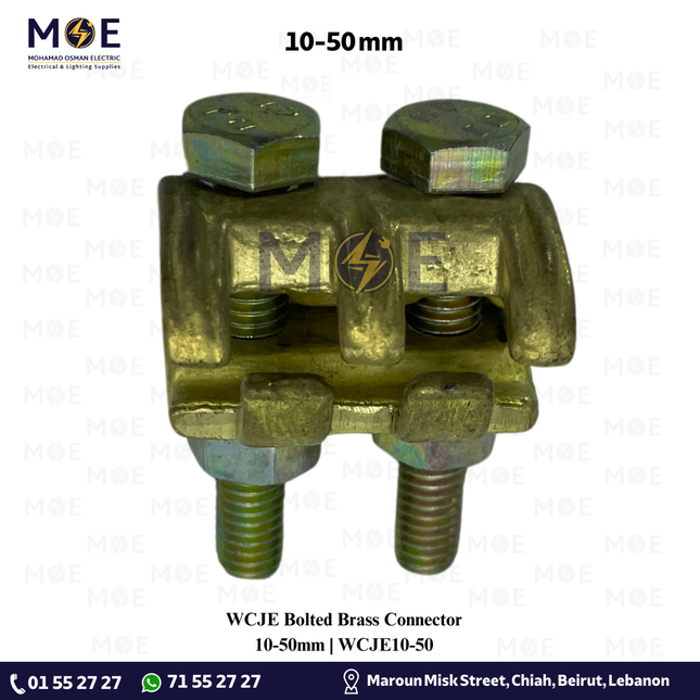 WCJE Bolted Brass Connector 10-50mm | WCJE10-50