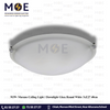 Murano Ceiling Light / Downlight Glass Round White 3xE27 40cm