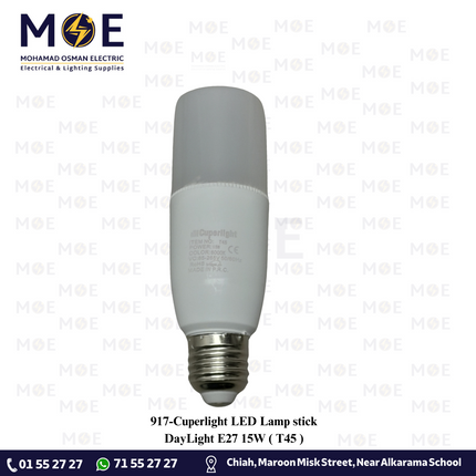 Cuperlight LED Lamp stick DayLight E27 15W | T45