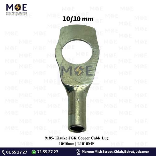 Klauke JGK Copper Cable Lug 10/10mm | L1010MS