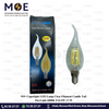 Cuperlight LED Lamp Clear Filament Candle Tail DayLight 6000K E14 6W C35