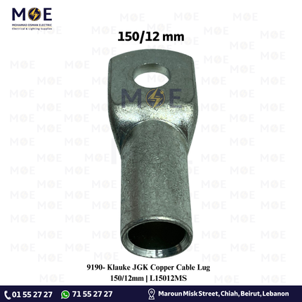 Klauke JGK Copper Cable Lug 150/12mm | L15012MS