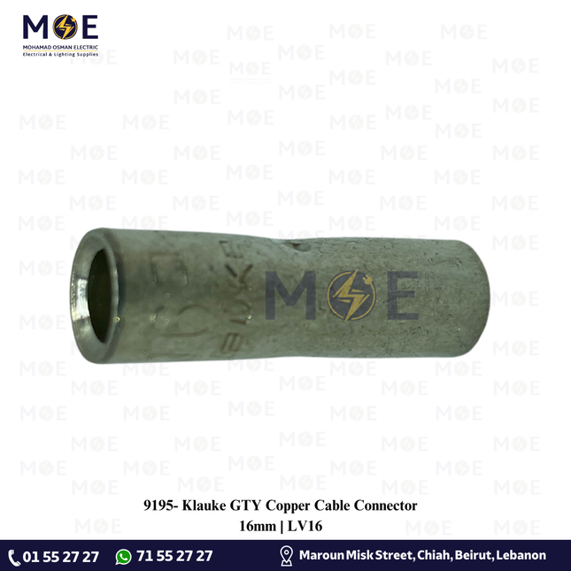 Klauke GTY Copper Cable Connector 16mm | LV16