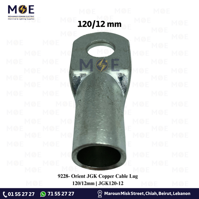 Orient JGK Copper Cable Lug 120/12mm | JGK120-12