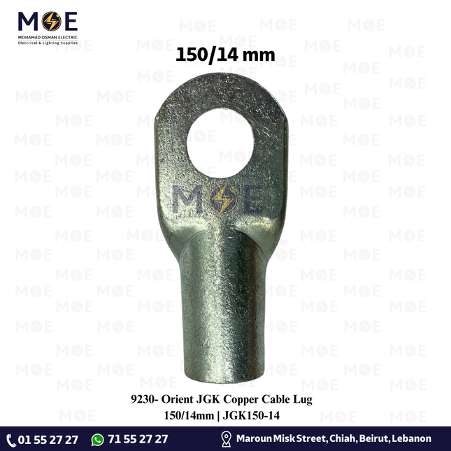 Orient JGK Copper Cable Lug 150/14mm | JGK150-14