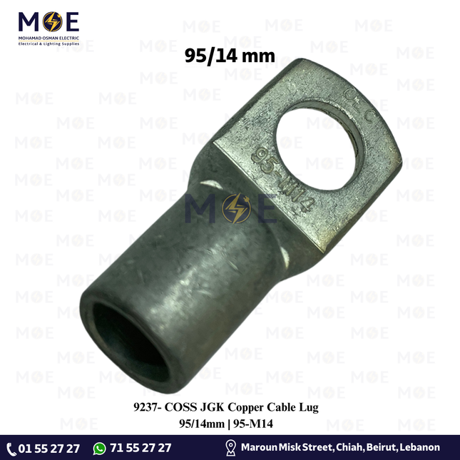 COSS JGK Copper Cable Lug 95/14mm | 95-M14