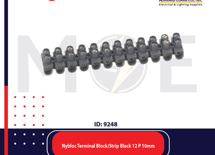 Legrand Nybloc Terminal Block / Strip Black 12 Poles 10mm | 034215 | جنكسيون اسود
