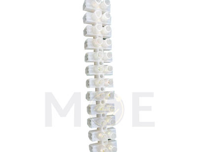 CuperA+ Terminal Block / Strip White 12 Poles 10mm | Plastic terminals-10mm-10A | جنكسيون ابيض