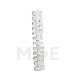 CuperA+ Terminal Block / Strip White 12 Poles 10mm | Plastic terminals-10mm-10A | جنكسيون ابيض