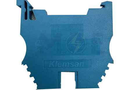 Klemsan Rail Terminal Block Blue 2.5mm | 304121-AVK-2.5mm | جنكسيون سكة ازرق