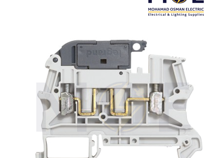 Legrand Rail Terminal Block Fuse port Gray 2.5-6mm | 037181 | جنكسيون سكة بيت فيوز رمادي