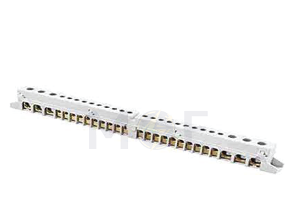 Gewiss Multi Hole Terminal Block 26 Holes 2x(3x25+10x10mm) Gray | 40402 | بارنتر