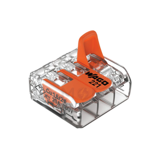 Wago Compact Splicing Connector 3 Holes 0.2-4mm | 221-413 | جنكسيون وصل
