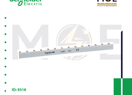 Schneider Domae Comb Busbar 18mm pitch 1P 63A 57Module | 10388 | بارفاز