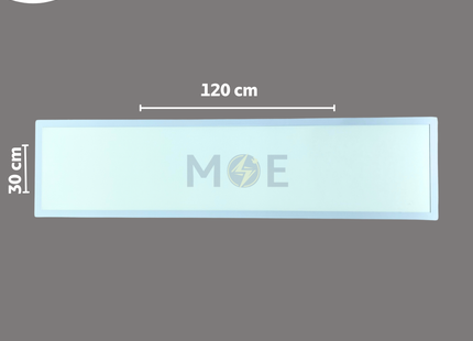 CuperA+ LED Panel Light Fixture White Surface Rectangular Warmwhite 30x120cm 80W | PF30*120 | شاسي ليد مستطيل ظاهر ابيض ورم وايت