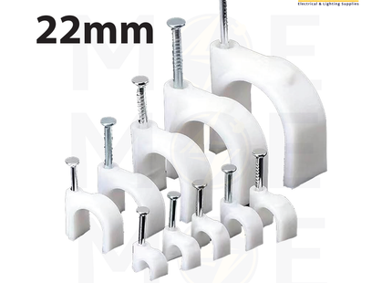 ACE Cable Clips / Wall Wire Clips 22mm | NC-8NWE | اتاش للكابل