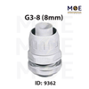 Elettrocanali IP65 Cable Gland / Box Joint for flexible conduit Gray G3/8 8mm | G3/8 - 8mm