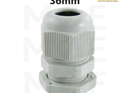 Elettrocanali Cable Gland White PG63 ( 20mm - 31mm ) | PG36 - M36X1.5 | برس اتوب للكابل ابيض