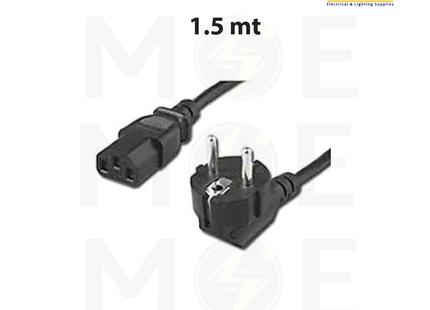 HE Power Cord Female IEC C13 3x0.75mm 10A 250V 1.5mt | كابل باور
