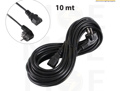 Power Cord Female IEC C13 3x0.75mm 10mt | كابل باور
