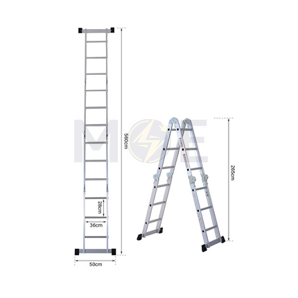 Telescopic Multi-Purpose Ladder Aluminum 4x6 Steps
