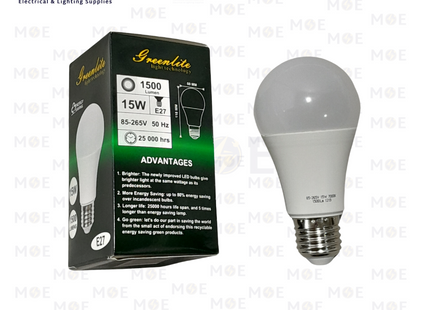 Greenlite LED Lamp Bulb DayLight E27 15W | لمبة ليد برم بول دايلايت