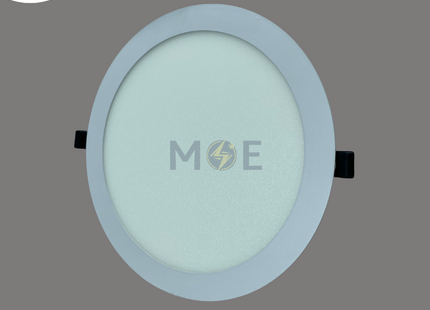 MAL LED Downlight/ Panel Light White Ceiling Flush Mounted Circular Daylight 6500K 22cm 25W | سبوت ليد مدور مخفي ابيض دايلايت